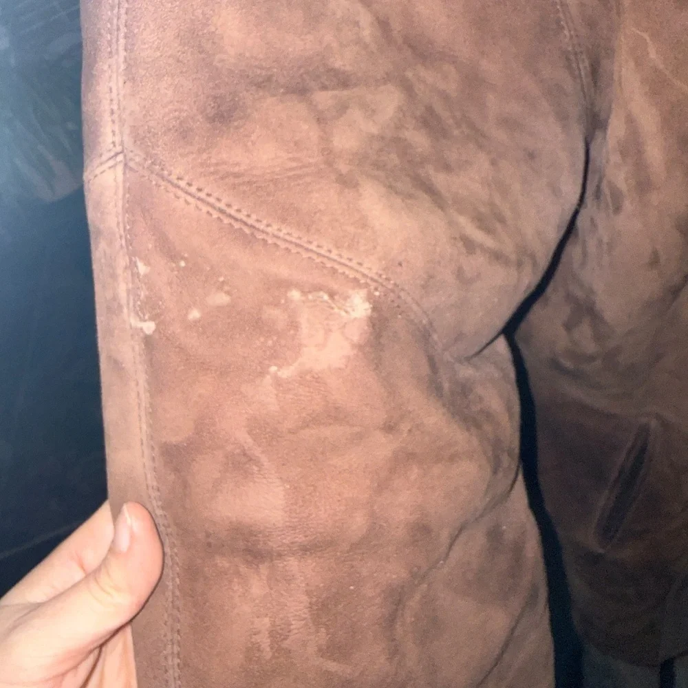 Vintage MONTANELLI Chocolate Brown Shearling Coat L Italy